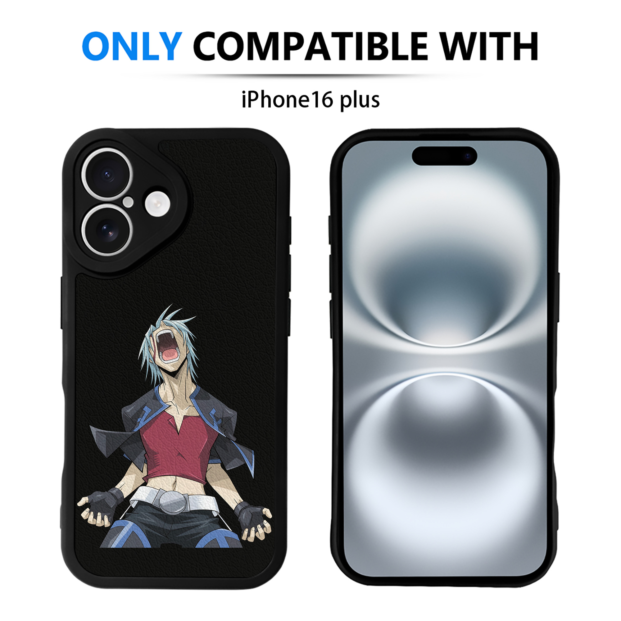 （画像用） 遊☆戯☆王 Yu-Gi-Oh! 【iPhone 16シリーズ対応】シリコンスマホケース（レザー調） 材質：シリコン